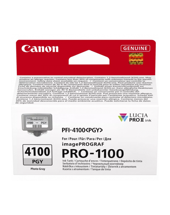 canon Tusz PFI-4100 PGY Photo Szary 6784C001 główny