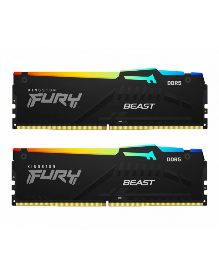 kingston Pamięć DDR5 Fury Beast Bla RGB  32GB(2*16GB)/6000  CL36 główny