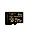 silicon power Karta pamięci microSDXC High Endurance 64GB V30 UHS-1 U3 A1 24/7 + ADAPTER microSD-SD - nr 3