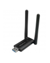 qoltec Szybki bezprzewodowy adapter USB DUAL Wi-Fi 2 x 2dBi | Standard  AC | USB 3.0 | 1200Mbps - nr 1