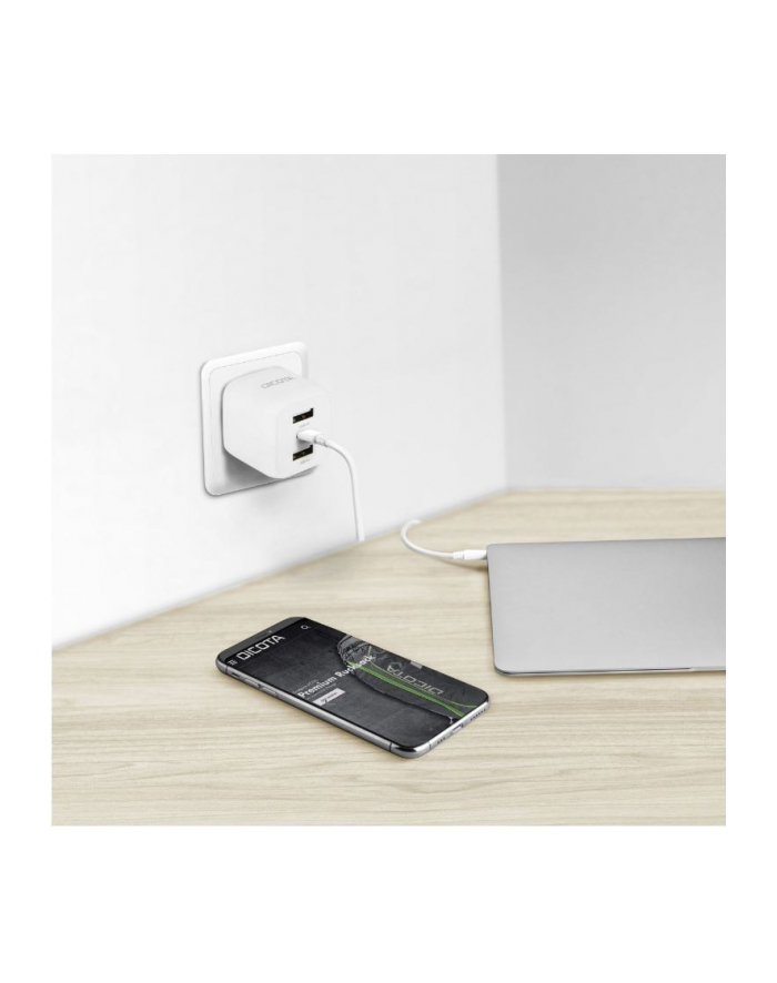 dicota Ładowarka GaN 32W 2xUSB-A 1xUSB-C biała główny