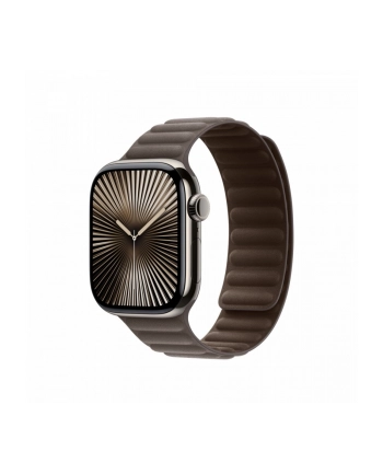 apple Pasek karbowany magnetyczny w kolorze szarobrązowym do koperty 42 mm - rozmiar M/L