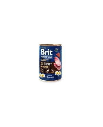 BRIT PREMIUM BY NATURE TURKEY'amp;LIVER - mokra karma dla szczeniaka - 400g