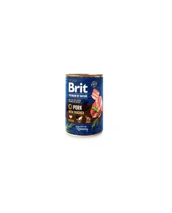 BRIT PREMIUM BY NATURE PORK'amp;TRACHEA - mokra karma dla psa - 800g