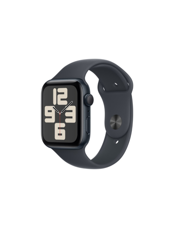 apple Watch SE GPS, koperta 44 mm z aluminium w kolorze północy z paskiem sportowym w kolorze północy - rozmiar S/M główny