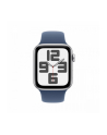 apple Watch SE GPS, koperta 44 mm z aluminium w kolorze srebrnym z paskiem sportowym w kolorze denim - rozmiar M/L - nr 2