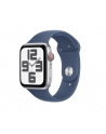 apple Watch SE GPS + Cellular, koperta 44 mm z aluminium w kolorze srebrnym z paskiem sportowym w kolorze denim - rozmiar M/L - nr 3