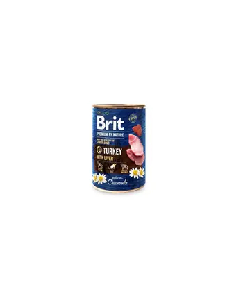 BRIT PREMIUM BY NATURE TURKEY'amp;LIVER - mokra karma dla szczeniaka - 400g