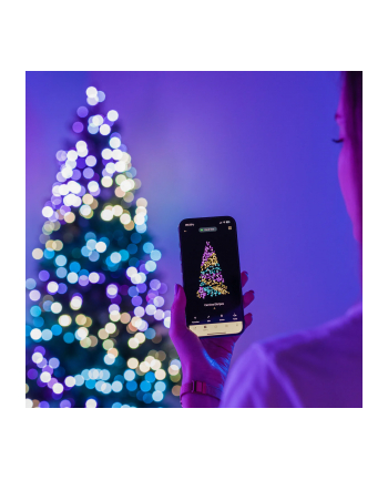 Twinkly Candies – 100 Lampki w kształcie pereł RGB LEDs, zielony przewód, USB-C