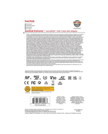 SANDISK EXTREME microSDXC 128 GB 190/90 MB/s A2