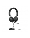 Słuchawki nauszne Jabra Evolve2 40 SE MS Stereo, USB-C, czarne - nr 7