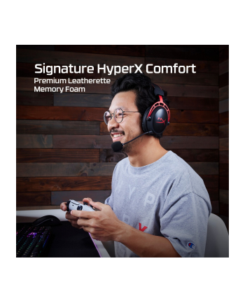 hp inc. HP HyperX Cloud Alpha Wireless Kolor: CZARNY gaming headset nr 1