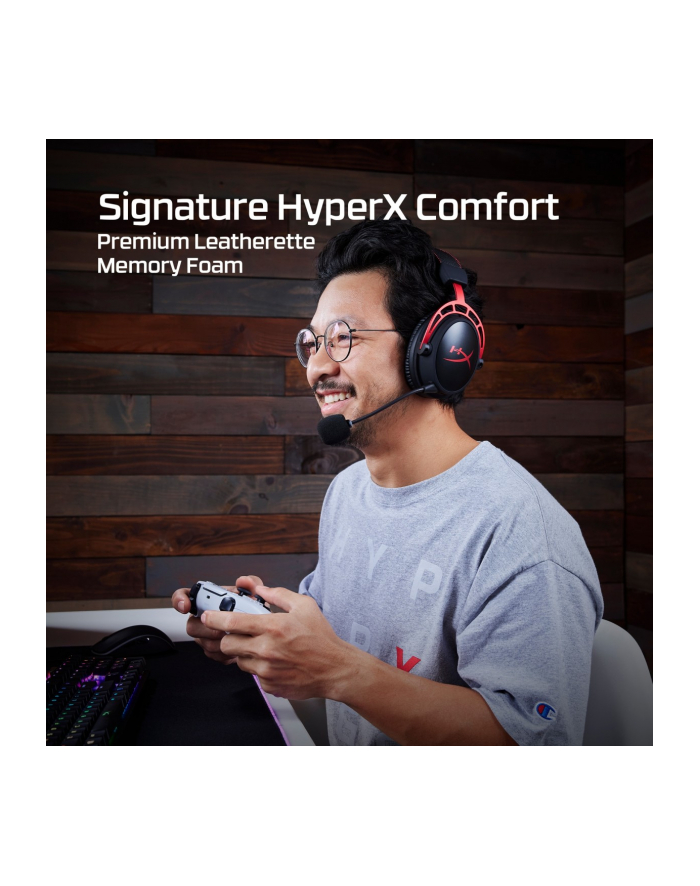 hp inc. HP HyperX Cloud Alpha Wireless Kolor: CZARNY gaming headset główny