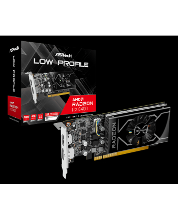 Karta graf ASROCK RX 6400 LP 4GB