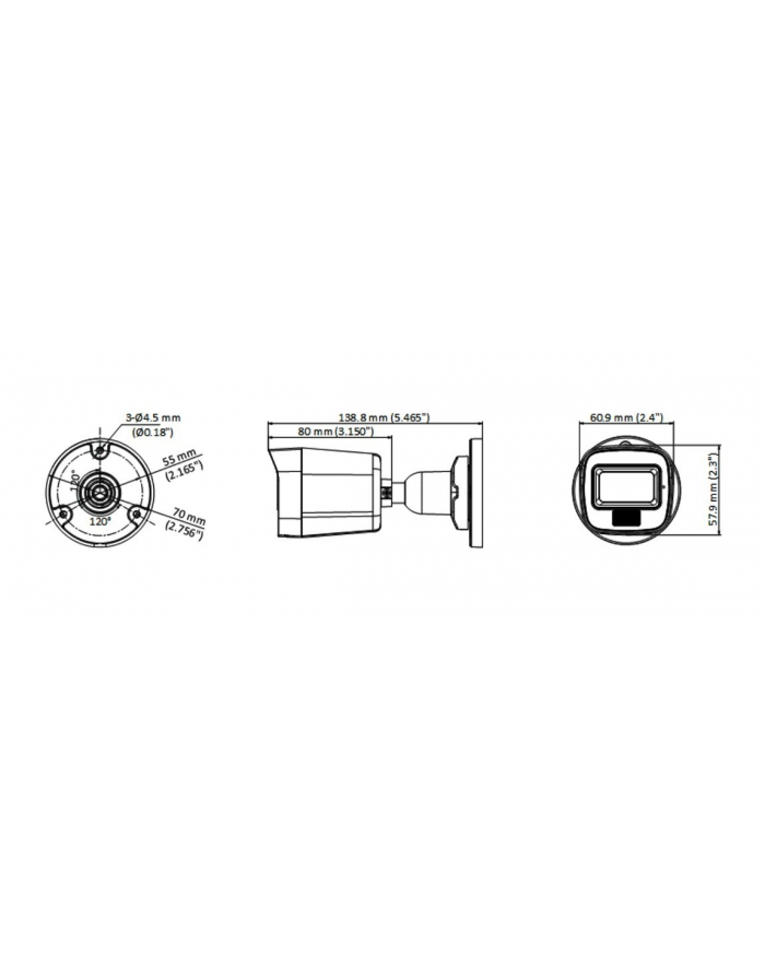 KAMERA 4W1 HIKVISION DS-2CE16U0T-LF(28mm)(O-STD) główny