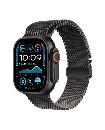 APPLE 49mm Black Titanium Milanese Loop - Small