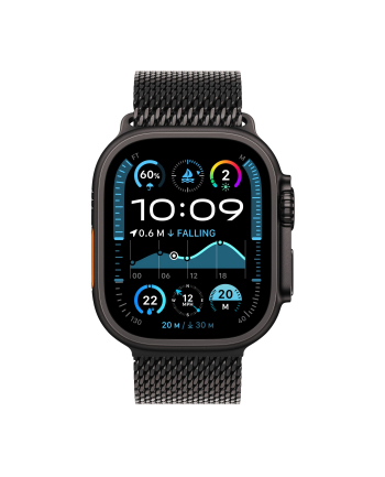 APPLE 49mm Black Titanium Milanese Loop - Small