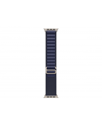APPLE 49mm Navy Alpine Loop - Large - Natural Titanium Finish