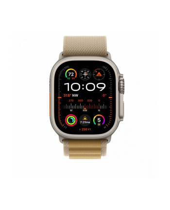 APPLE 49mm Tan Alpine Loop - Small - Natural Titanium Finish