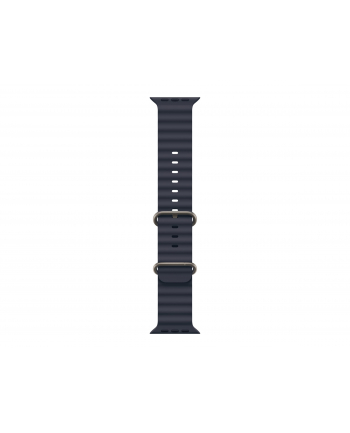 APPLE 49mm Navy Ocean Band - Natural Titanium Finish