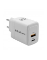 qoltec Ładowarka sieciowa 20W GaN | 5-20V | 1.5-3A | 1xUSB-C PD | 1xUSB QC 3.0 | Biała - nr 4