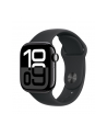 apple Watch Series 10 GPS, koperta 42 mm z aluminium w kolorze onyksu z paskiem sportowym w kolorze czarnym - rozmiar S/M - nr 3