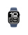 apple Watch Series 10 GPS, koperta 46 mm z aluminium w kolorze srebrnym z paskiem sportowym w kolorze denim - rozmiar M/L - nr 4