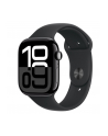 apple Watch Series 10 GPS, koperta 46 mm z aluminium w kolorze onyksu z paskiem sportowym w kolorze czarnym - rozmiar S/M - nr 1