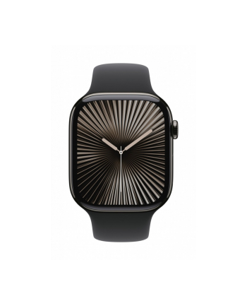 apple Watch Series 10 GPS + Cellular, koperta 46 mm z tytanu w kolorze łupkowym z paskiem sportowym w kolorze czarnym - rozmiar S/M nr 2