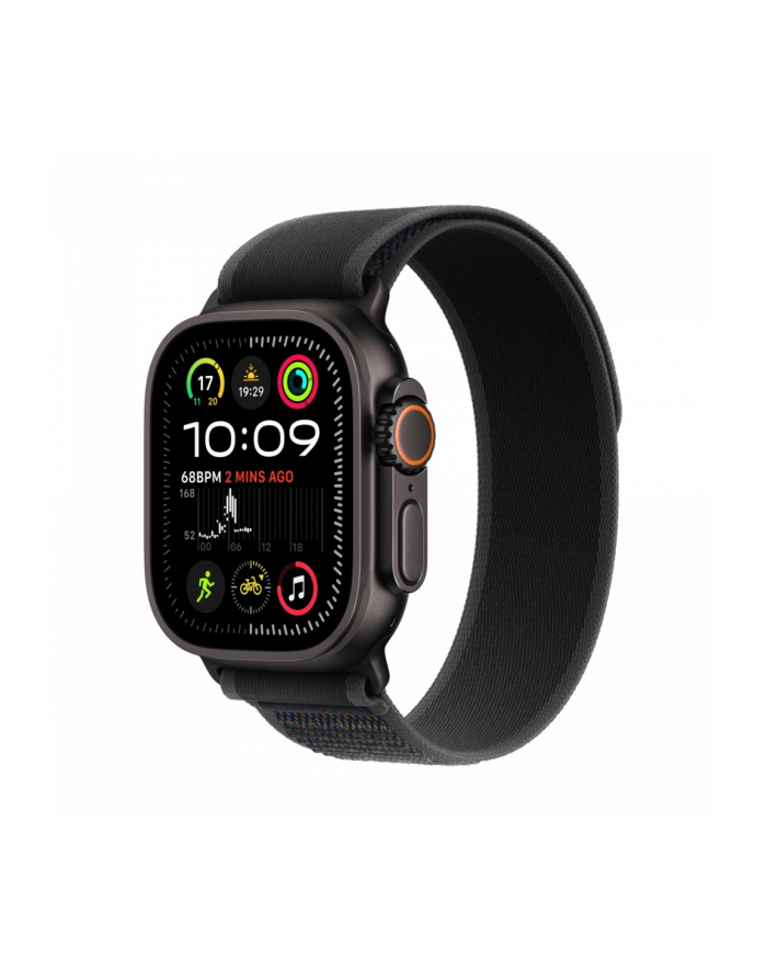 apple Watch Ultra 2 GPS + Cellular, koperta 49 mm z tytanu w kolorze czarnym z opaską Trial S/M w kolorze czarnym główny