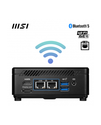 MSI Cubi 5 12M-003B(wersja europejska) Intel Core i3-1215U Max 64GB RAM M.2 2.5inch no HDD Integrated Graphics Air Cooling 2YW