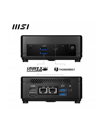 MSI Cubi 5 12M-003B(wersja europejska) Intel Core i3-1215U Max 64GB RAM M.2 2.5inch no HDD Integrated Graphics Air Cooling 2YW