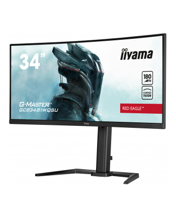 iiyama Monitor 34 cale GCB3481WQSU-B1 VA, UWQHD, 180HZ, 0.3ms, 500cd nr 1