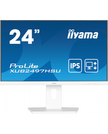 iiyama Monitor 24 cale XUB2497HSU-W2 IPS, HDMI, DP, 2x2W, 2xUSB, Pivot, HAS(150mm)