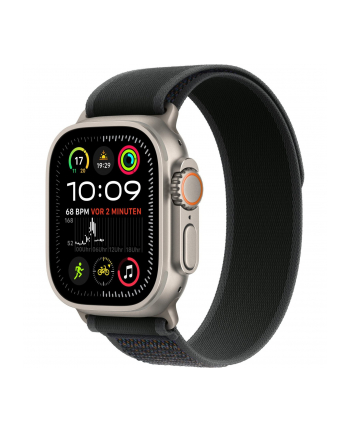 APPLE 49mm Black Trail Loop - M/L - Natural Titanium Finish