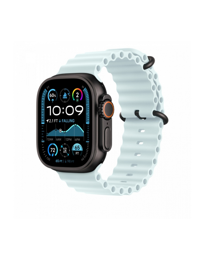 APPLE 49mm Ice Blue Ocean Band Extension - Black Titanium Finish główny