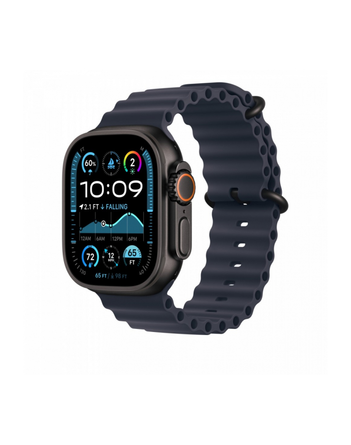 APPLE 49mm Navy Ocean Band - Black Titanium Finish główny