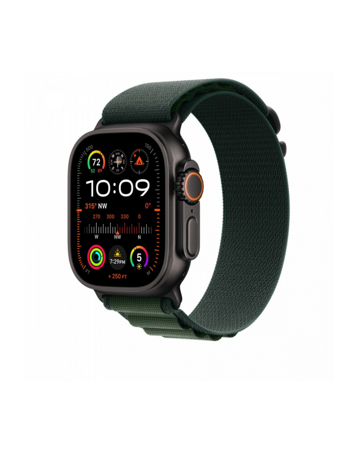 APPLE 49mm Dark Green Alpine Loop - Small - Black Titanium Finish główny