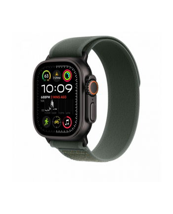 APPLE 49mm Green Trail Loop - M/L - Black Titanium Finish