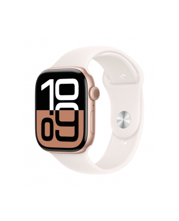 APPLE Watch Series 10 GPS 46mm Rose Gold Aluminium Case with Light Blush Sport Band - M/L