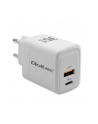 qoltec Ładowarka sieciowa 35W GaN | 5-20V | 1.5-3A | 1xUSB-C PD | 1xUSB QC 3.0 | Biała - nr 1