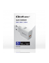 qoltec Ładowarka sieciowa 35W GaN | 5-20V | 1.5-3A | 1xUSB-C PD | 1xUSB QC 3.0 | Biała - nr 3