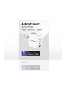 qoltec Ładowarka sieciowa 140W GaN | 5-20V | 2.5-5A | 3xUSB-C PD | 1xUSBQC 3.0 | Biała - nr 3