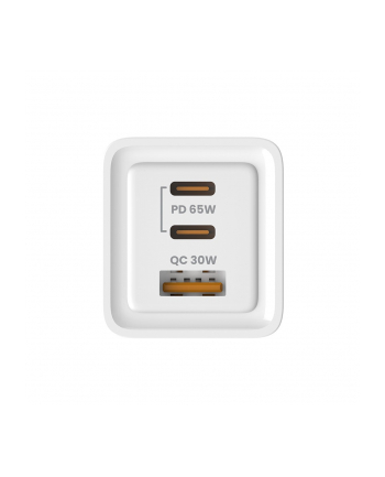 savio Ładowarka sieciowa 65W GaN LA-07 z kablem USB-A-USB typ C 1m, biała