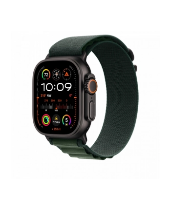 APPLE 49mm Dark Green Alpine Loop - Small - Black Titanium Finish