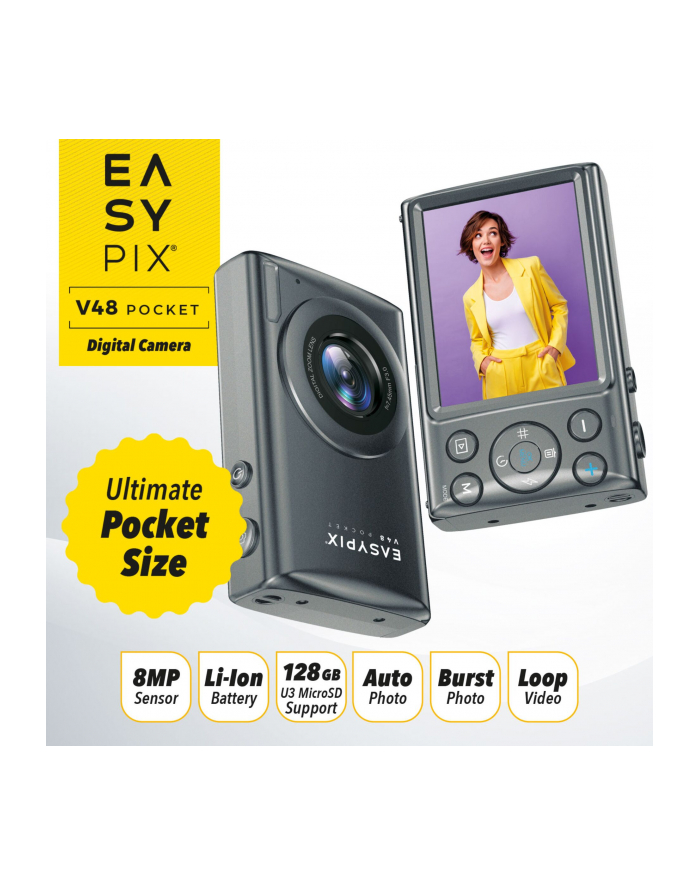 Easypix V48 Pocket anthrazit główny