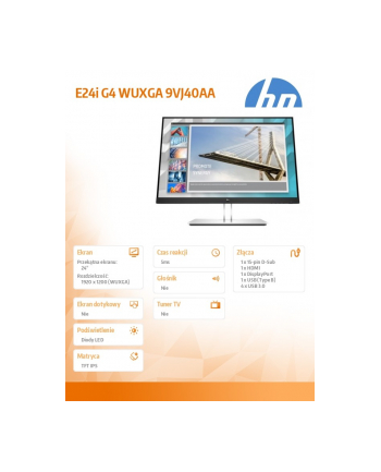 hp inc. Monitor E24i G4 WUXGA  9VJ40AA