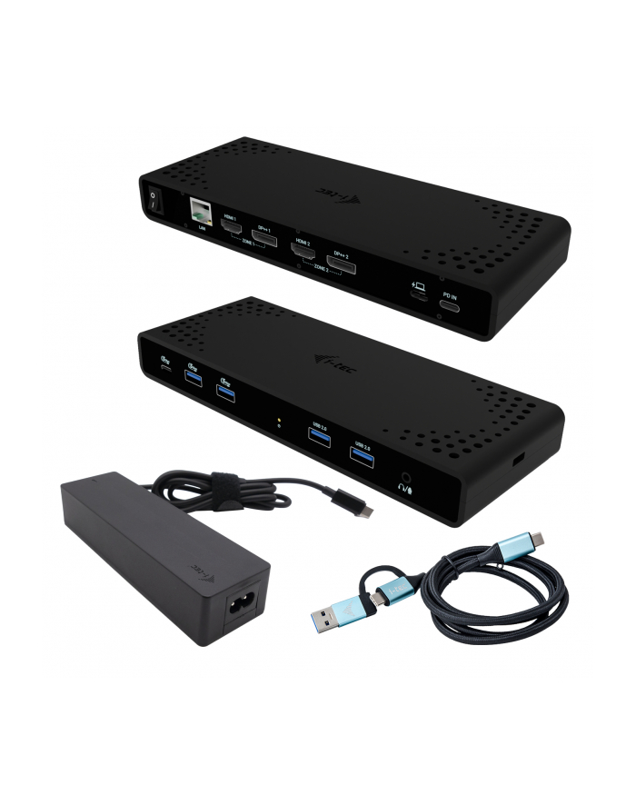 Stacja dokująca Universal Dual 4K Display Power Delivery 85W + i-tec USB-C Charger 100W główny