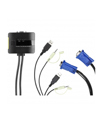 Level One KVM-0223 2 Port USB cable KVM with Audio