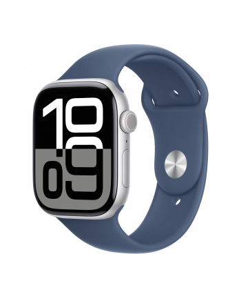 Apple Watch 10 46mm GPS+4G Alu Sport S/M Silver/Denim